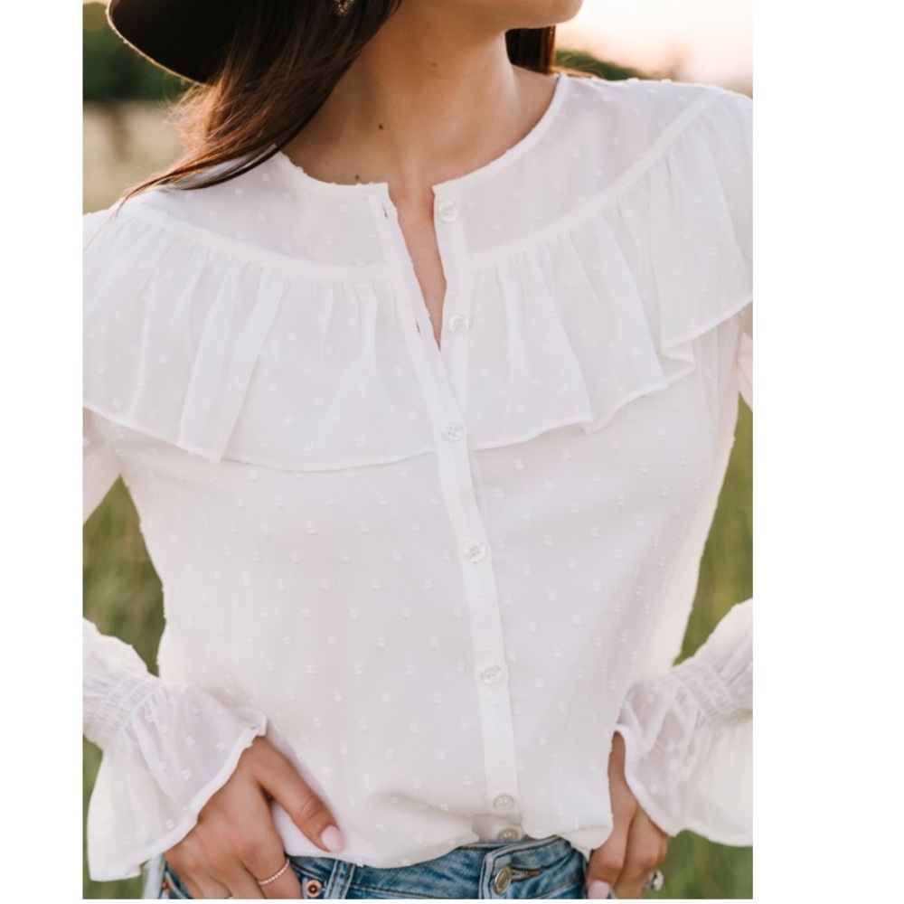 Rachel Parcell, Ruffle Yolk Blouse - Picture 7 of 7